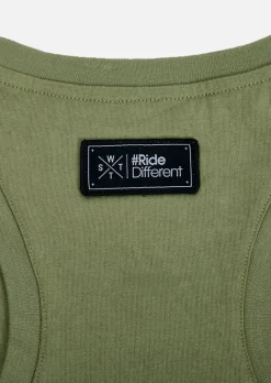 Crop T-shirt XTOP - OLIVE