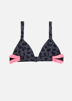 Haut de maillot NASSAU - LEOPARD DARK IRON