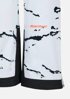 Pantalon de ski junior X-JIB - Camouflage Blanc