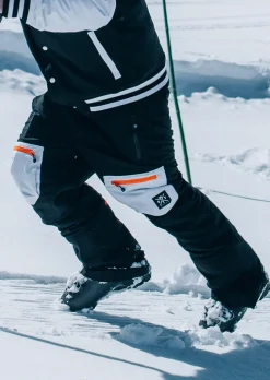 Pantalon de ski X Jib - Noir et Blanc