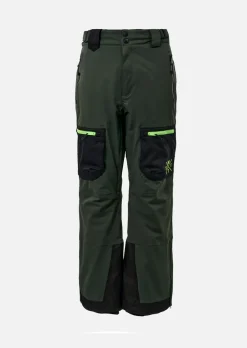 Pantalon de ski X-Jib - Vert Foncé et Vert Fluo