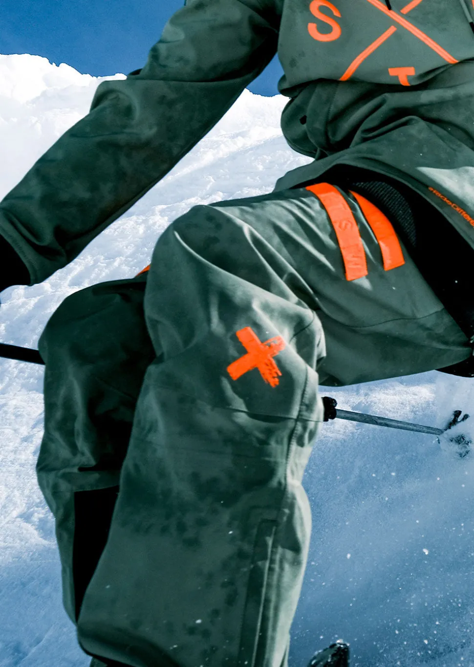 Pantalon de ski X-Rodeo - Olive Tie and Dye
