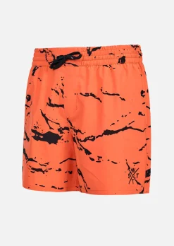 Short de bain R-Freshy - Minimal Camo Orange Corail