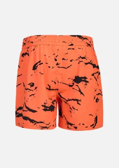 Short de bain R-Freshy - Minimal Camo Orange Corail