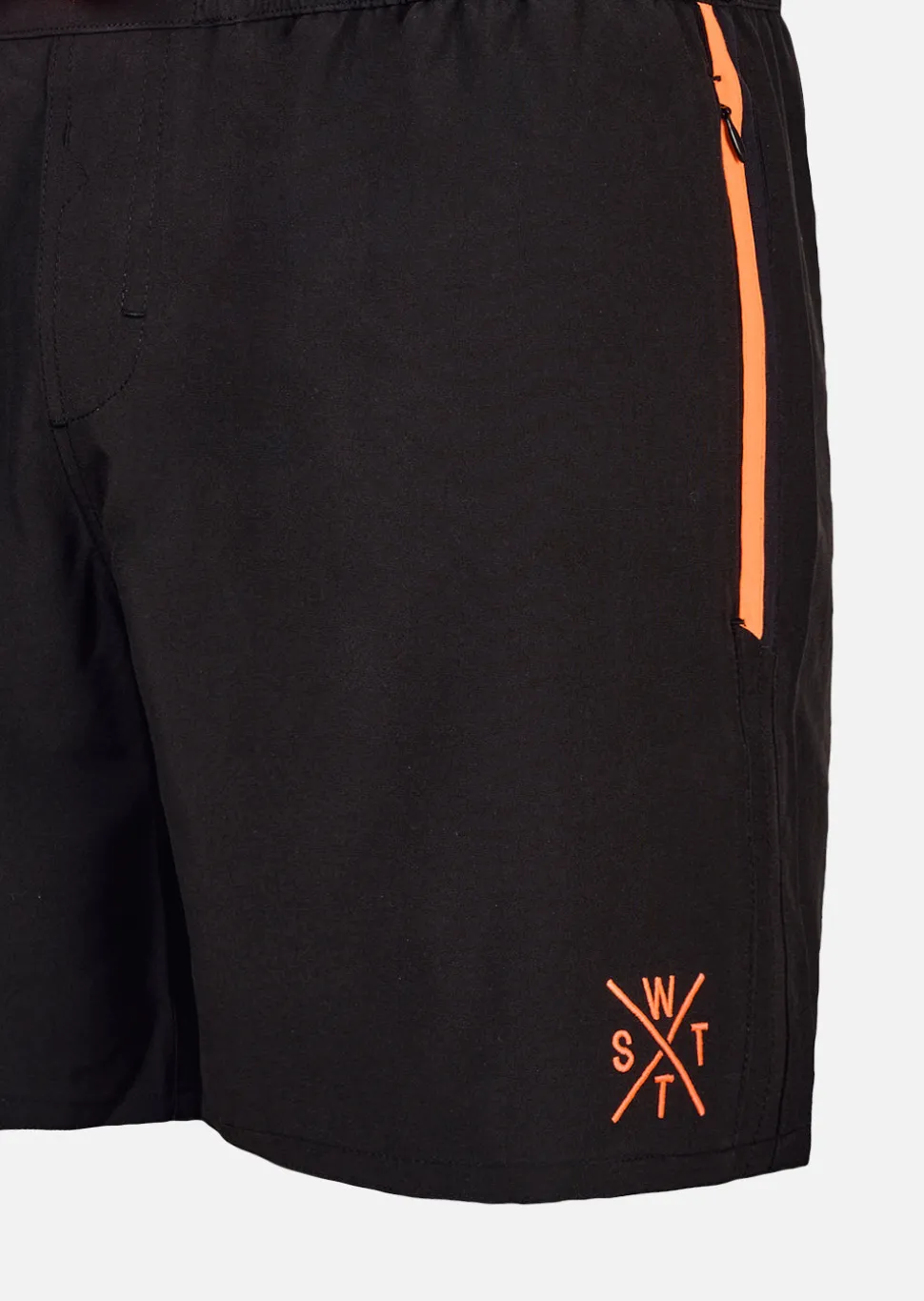 Short de bain R-Xmalibu – Noir / Orange Fluo