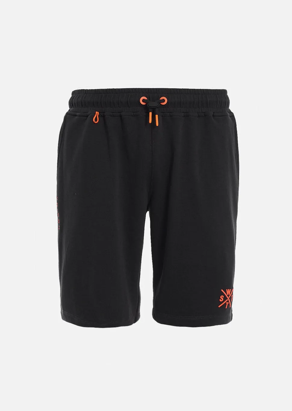 Short VENICES Junior - NOIR / ORANGE FLUO