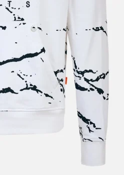 Sweat à capuche SPRAY - MINIMAL CAMO WHITE