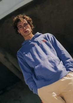 Sweat à capuche SPRAYS - BLEU DENIM
