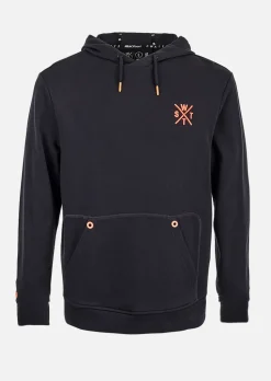 Sweat à capuche Sprays Junior - NOIR / ORANGE FLUO
