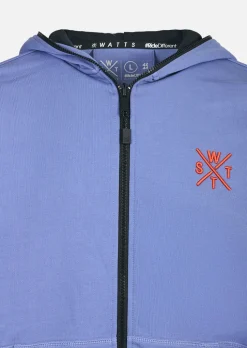 Sweat zip à capuche Blunt - Bleu Denim