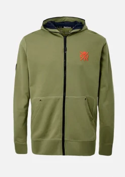 Sweat zip à capuche Blunt - Olive