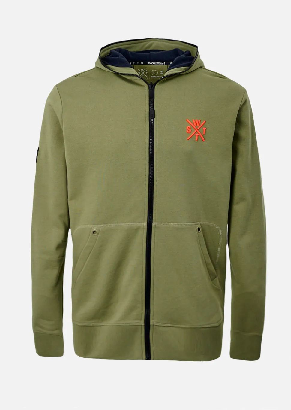 Sweat zip à capuche Blunt - Olive