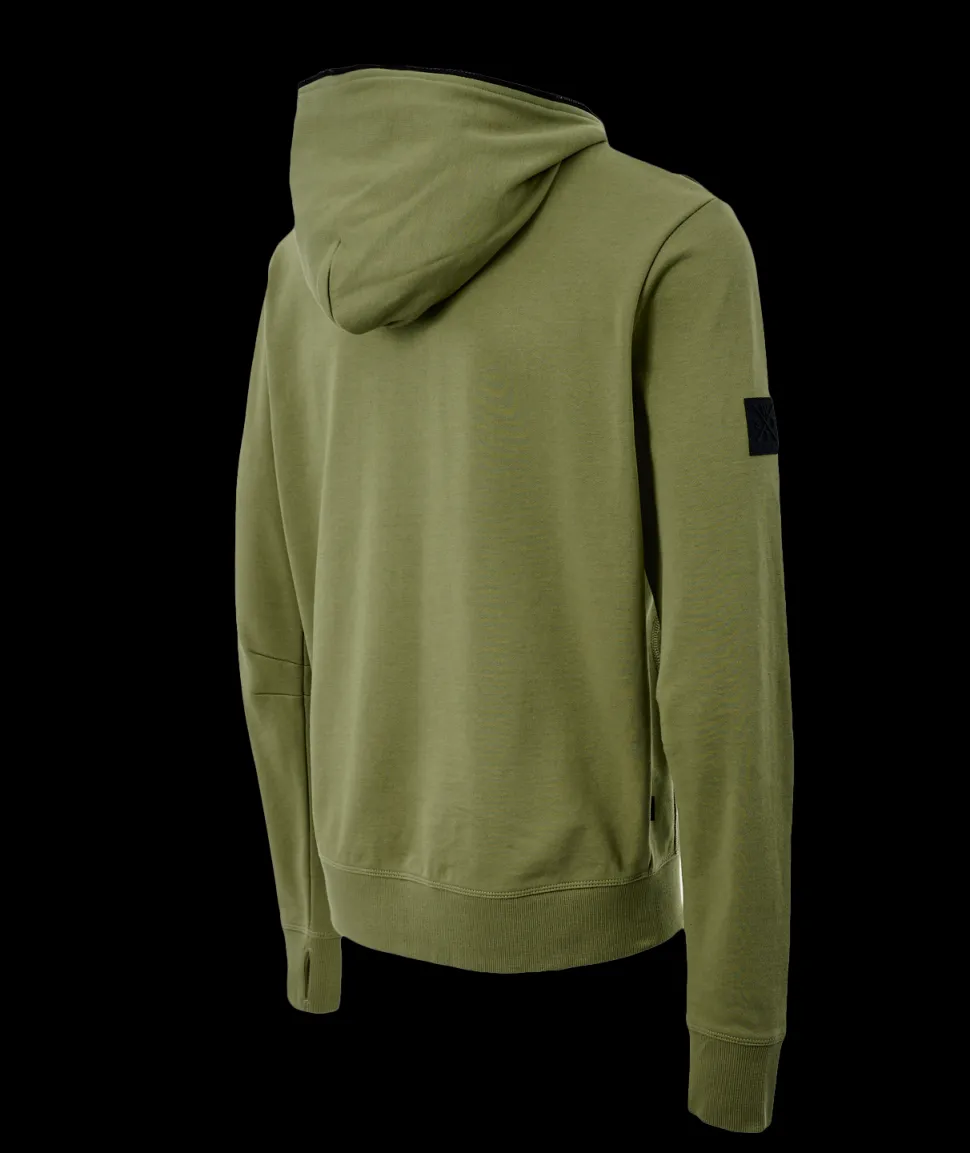 Sweat zip à capuche Blunt - Olive