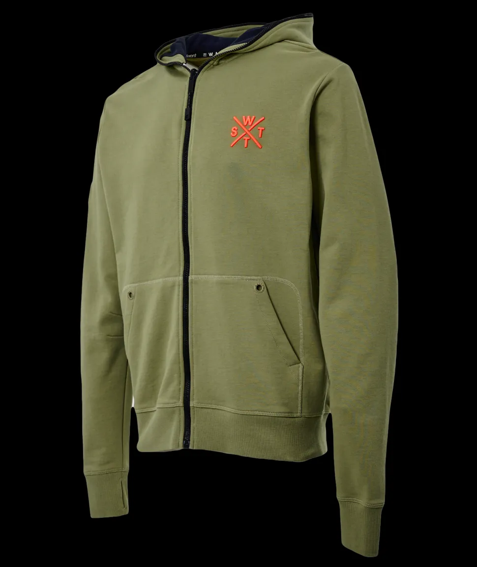 Sweat zip à capuche Blunt - Olive