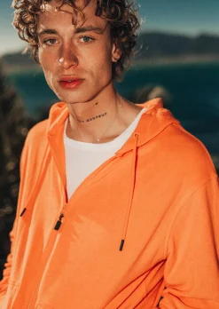 Sweat zip capuche UPWARD - ORANGE CORAIL