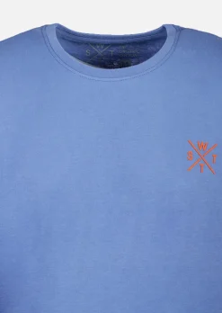 T-shirt WATTS01 - BLEU DENIM