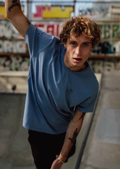 T-Shirt Watts01 - Bleu Gris