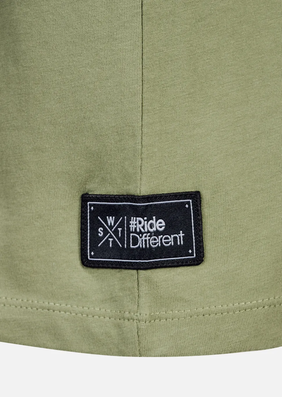 T-shirt WATTS01 - OLIVE / ORANGE