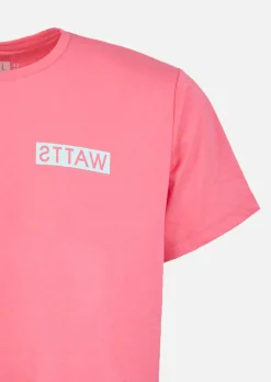 T-shirt WATTSADN - FLUO PINK / ICE BLUE