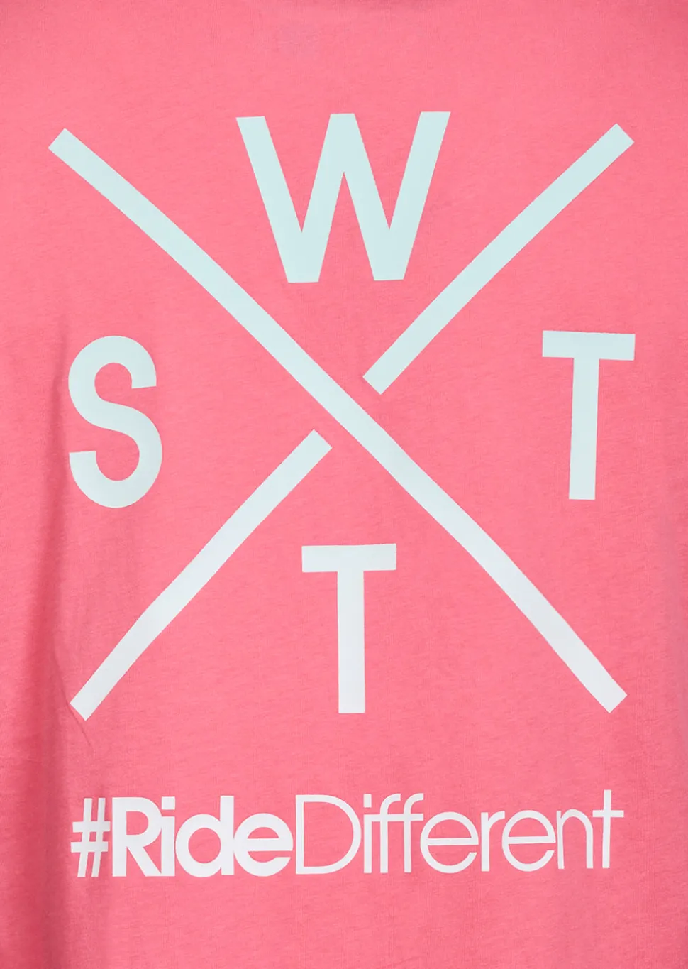 T-shirt WATTSADN - FLUO PINK / ICE BLUE