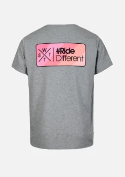 T-shirt XVIBES - MEDIUM MISTY GREY