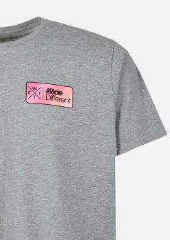 T-shirt XVIBES - MEDIUM MISTY GREY