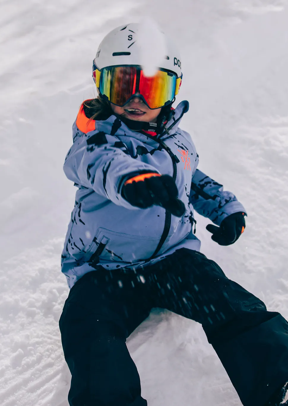 Veste de ski Arrow Junior - Camouflage Bleu Gris
