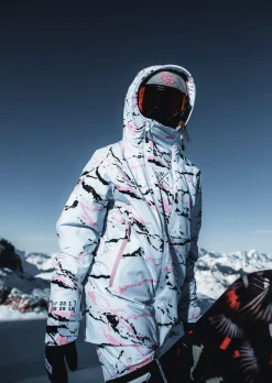 Veste de ski Venom-G - Camouflage Bleu Clair