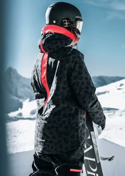 Veste de ski Venom-G - Imprimé Léopard Noir