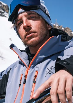 Veste de ski X-Blow - Bleu Gris