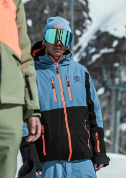Veste de ski X-Blow - Bleu Gris