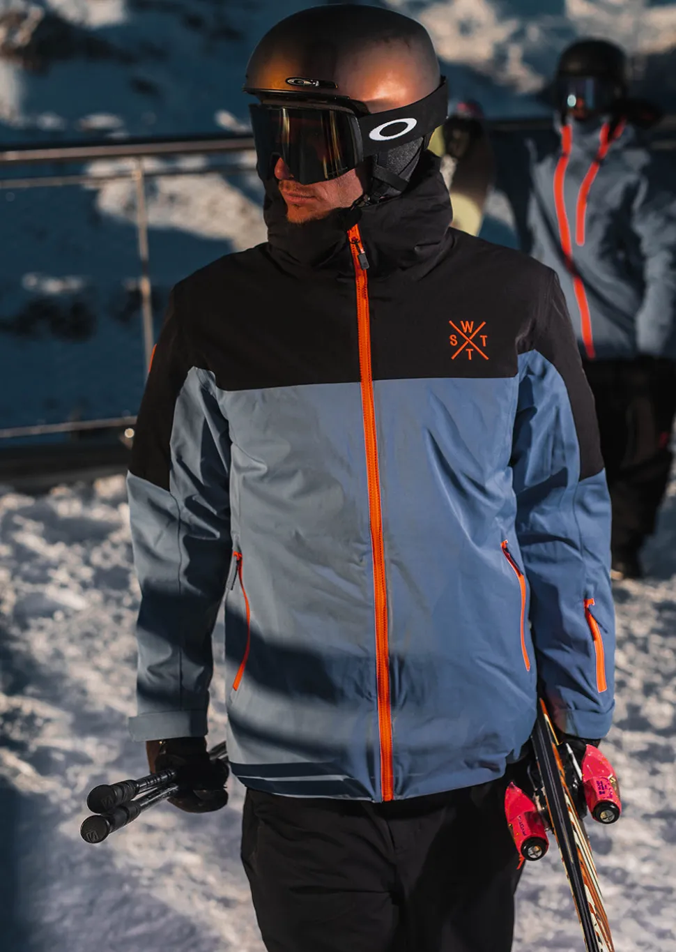 Veste de ski X-Gamma - Bleu Gris