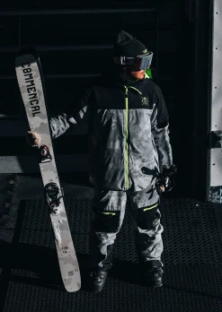 Veste de ski X-Gamma - Gris Tie and Dye et Vert Fluo