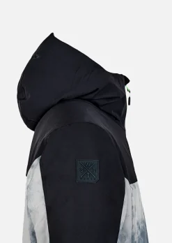 Veste de ski X-Gamma - Gris Tie and Dye et Vert Fluo
