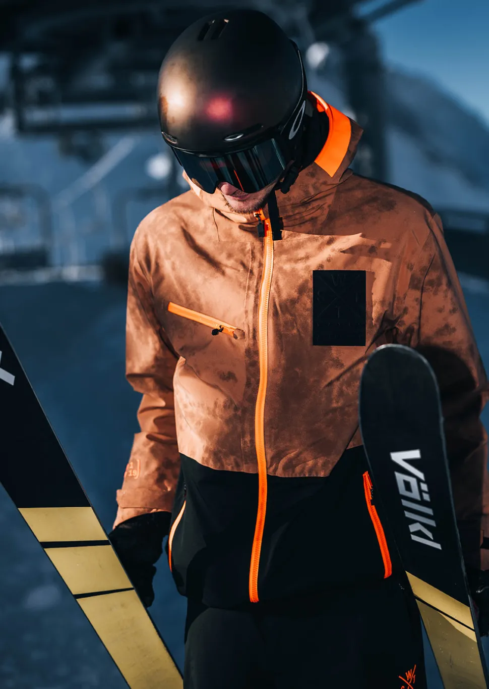 Veste de ski X-Temper - Marron Tie & Dye
