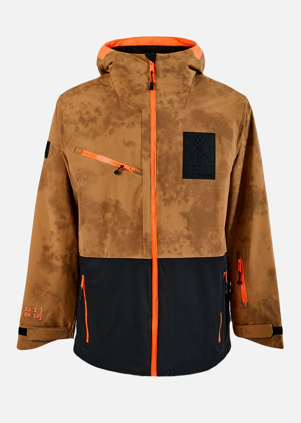 Veste de ski X-Temper - Marron Tie & Dye