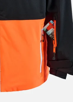 Veste de ski X-Temper - Noir et Orange Fluo