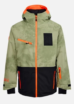 Veste de ski X-Temper junior - Olive Tie and Dye