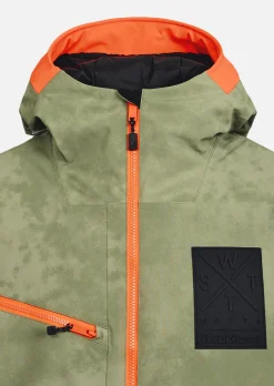 Veste de ski X-Temper junior - Olive Tie and Dye