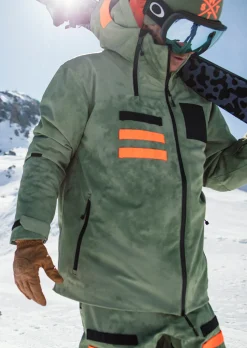 Veste de ski X-Wear - Olive Tie and Dye