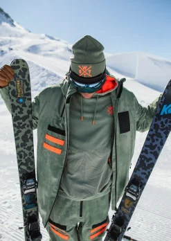 Veste de ski X-Wear - Olive Tie and Dye